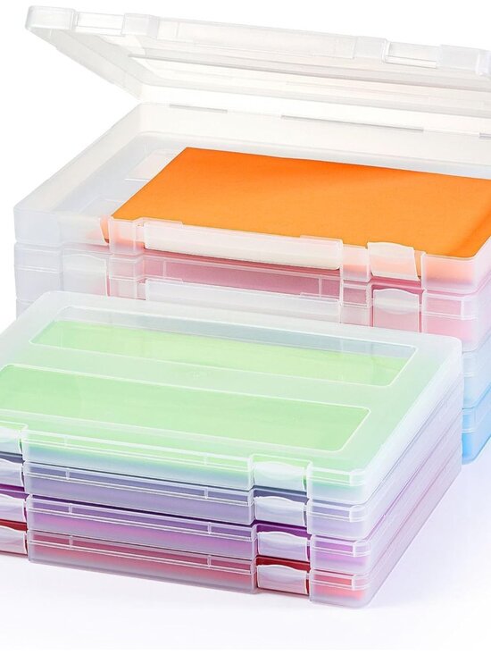 Other - 8 Pack A4 Paper Organizer Box, Plastic Board Game Storage for Art Supplies 8.5"